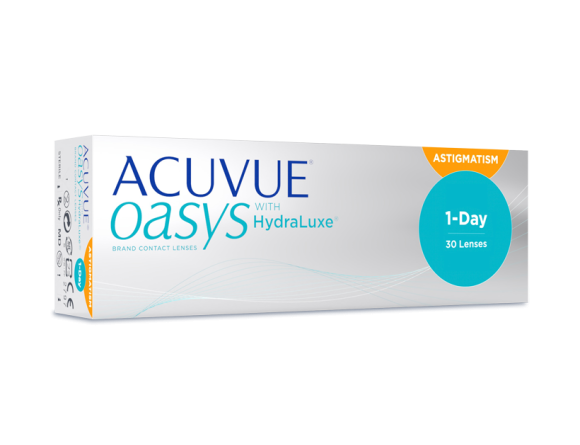 ACUVUE OASYS® 1-DAY for ASTIGMATISM (left)