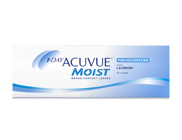 1-DAY ACUVUE® MOIST for ASTIGMATISM (front)