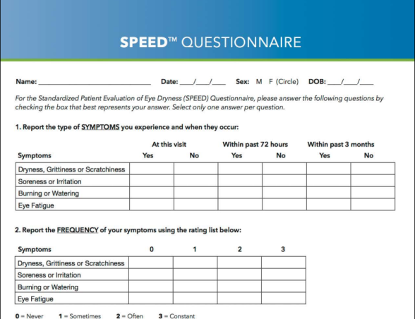 SPEED Questionnaire thumbnail